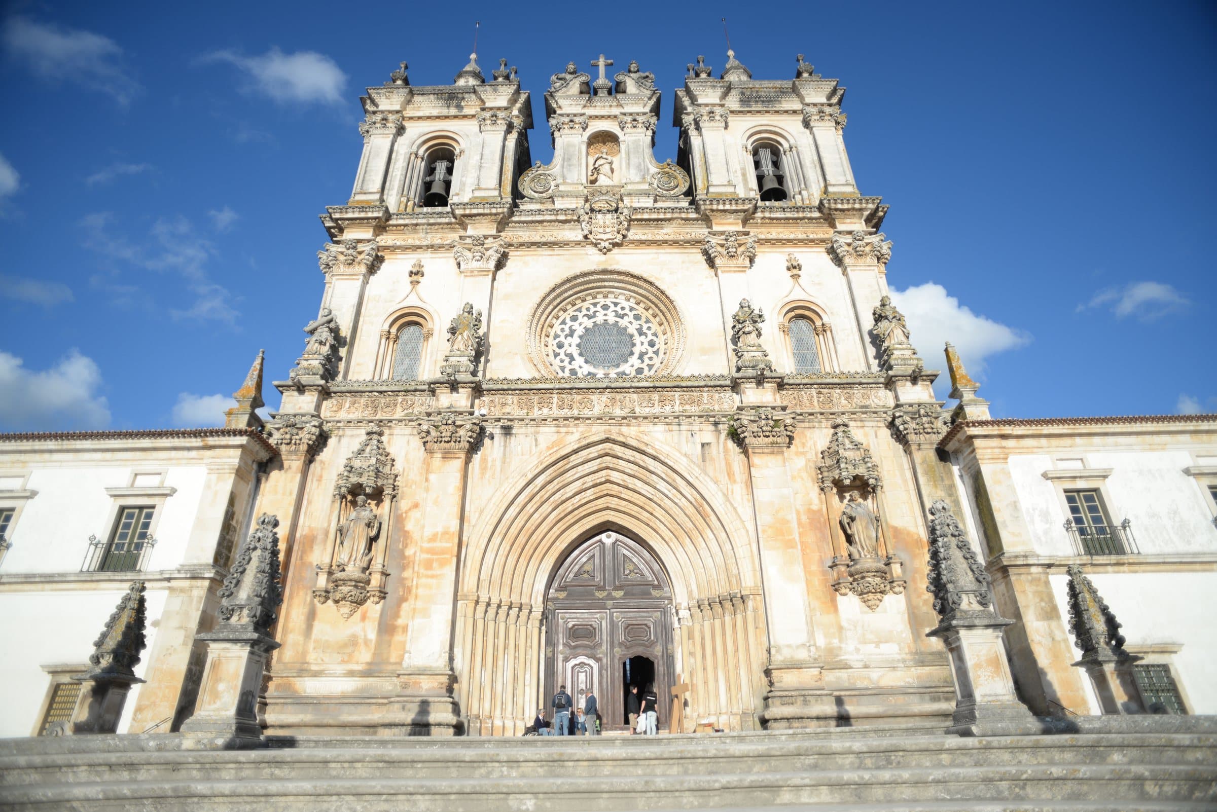 Exterior of the Alcobaça Monastery.